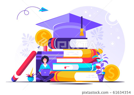 Student loans vector illustration Student loans vector illustration 61634354