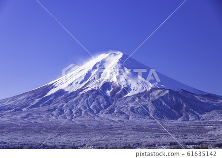 (山梨縣)從新倉山看到的富士山 (山梨縣)從新倉山看到的富士山 61635142