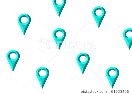 地圖標記。地圖目的地。地圖搜索位置。 61635406