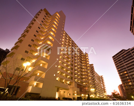 日落時的豪宅區 日落時的豪宅區 61636334