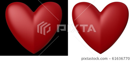 Red Heart on White and Black Red Heart on White and Black 61636770