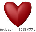 Red Heart Isolated 61636771