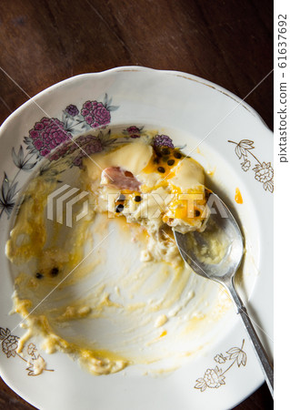 Hummus in a plate. The cuisine of Tel Aviv. 61637692