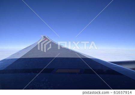 主翼延伸到雲層之上 61637914