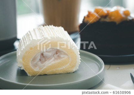 coconut roll cake coconut roll cake 61638906