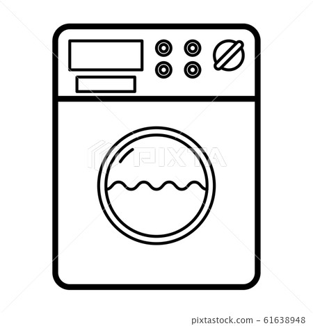 Icon with washer. Vector symbol illustration. Icon with washer. Vector symbol illustration. 61638948