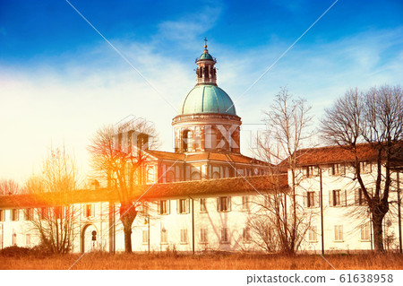 a view of the Sanctuary of Caravaggio a view of the Sanctuary of Caravaggio 61638958