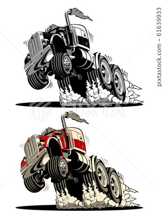 Cartoon semi truck 61639933