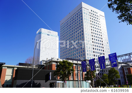 Office building near Bashamichi Station on Yokohama Minatomirai Line Office building near Bashamichi Station on Yokohama Minatomirai Line 61639936
