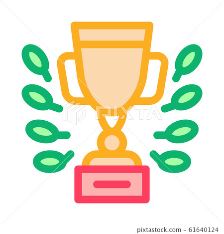 Champion Cup Icon Vector Outline Illustration 61640124