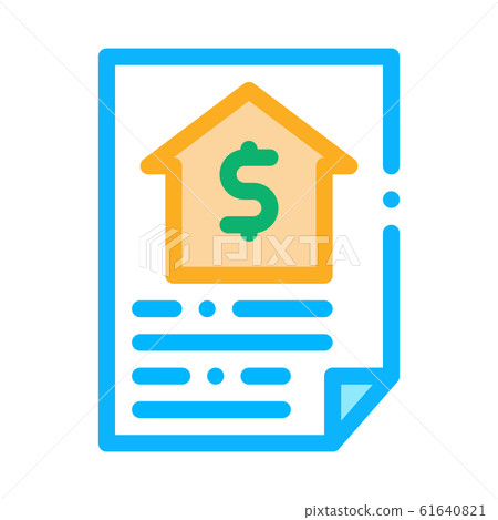 House Document Icon Vector Outline Illustration House Document Icon Vector Outline Illustration 61640821