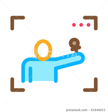 Reporter Cadre Icon Vector Outline Illustration Reporter Cadre Icon Vector Outline Illustration 61640851