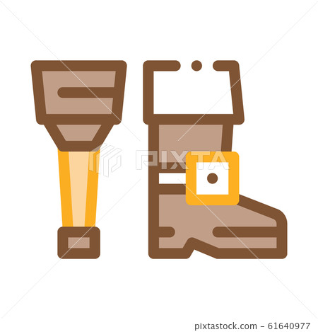 Wooden Leg Icon Vector Outline Illustration Wooden Leg Icon Vector Outline Illustration 61640977