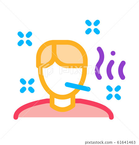 Illness Man Icon Vector Outline Illustration Illness Man Icon Vector Outline Illustration 61641463