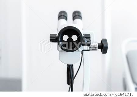 Colposcope in the gynecologist's office. Female 61641713