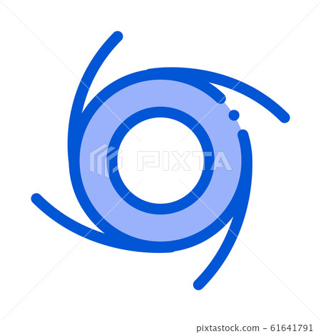 Cyclone Tornado Icon Vector Outline Illustration - Stock Illustration ...