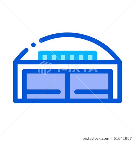 Hangar Building Icon Vector Outline Illustration 61641997
