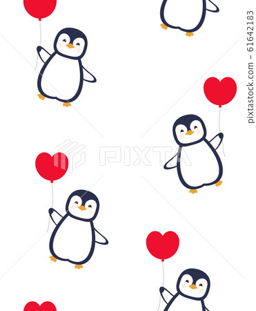 seamless pattern with cute penguin seamless pattern with cute penguin 61642183