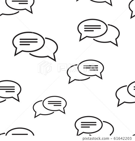 Speech bubble seamless pattern. Speech bubble seamless pattern. 61642203