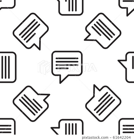 Speech bubble seamless pattern. Speech bubble seamless pattern. 61642204
