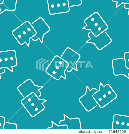 Speech bubble seamless pattern. Speech bubble seamless pattern. 61642206