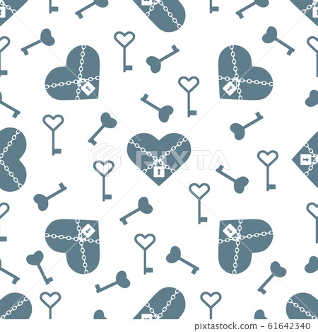 Vector seamless pattern Happy Valentine's Day 61642340