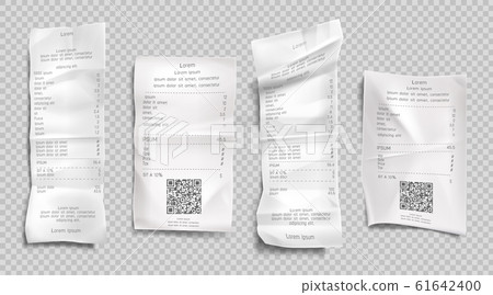 Receipt invoice, paper bill, cash purchase set Receipt invoice, paper bill, cash purchase set 61642400