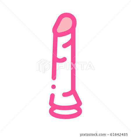 Dildo Sex Toy Icon Vector Outline Illustration 61642485