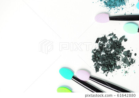 Professional makeup brush on colorful background Professional makeup brush on colorful background 61642880