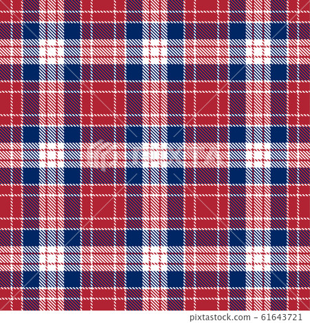 Patriotic Tartan of White , Blue, Red Seamless Patriotic Tartan of White , Blue, Red Seamless 61643721