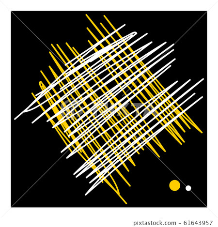 Abstract hatching lines and dots design. - Stock Illustration [61643957 ...