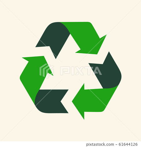 Recycle reuse arrows  - ecology icon collection 61644126