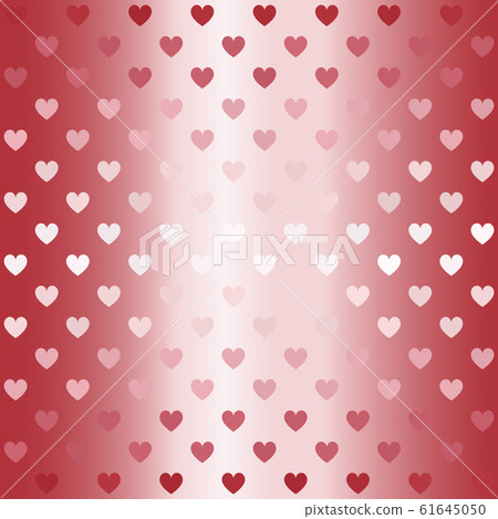 Striped glowing heart pattern. Seamless vector 61645050
