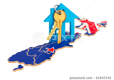 Real estate in New Zealand concept 61645542