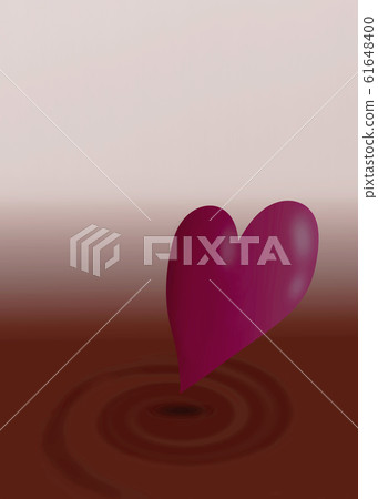 Heart and chocolate ripples 61648400