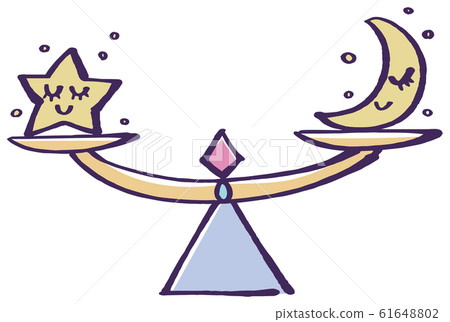 天秤座12星座圖 插圖素材 圖庫