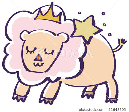 Leo 12 constellations illustration 61648803