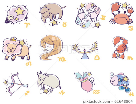 12 constellations II illustration 12 constellations II illustration 61648804
