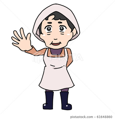 穿著工作服的奶奶 61648860