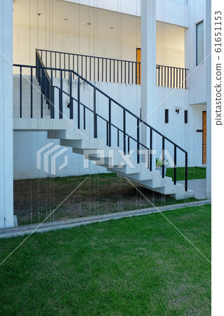 Side of the stairs of house. Side of the stairs of house. 61651153