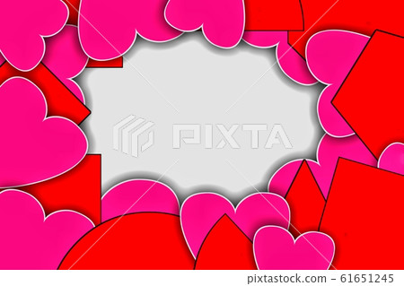 Love, Valentine day and heart background design. Concept of positive emotional, mental states of humanity. For your celebrating of any kind of love, wedding, birthday, etc. Copy space. 61651245