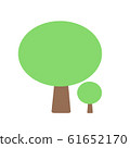 Flat forest green tree nature plant icon. vector illustration. 61652170