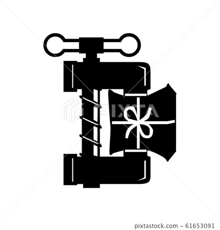 Black Compress symbol for banner, general design Black Compress symbol for banner, general design 61653091
