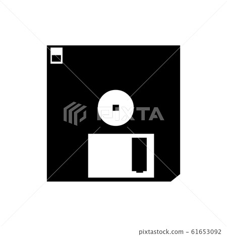 Black diskette symbol for banner, general design Black diskette symbol for banner, general design 61653092