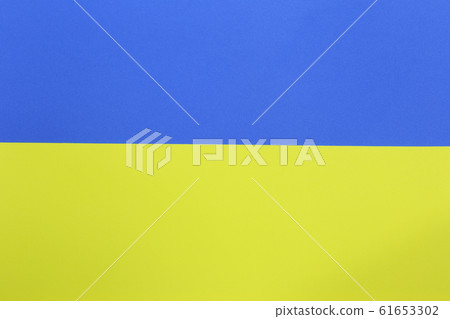 Yellow and blue of Cardboard art paper. Yellow and blue of Cardboard art paper. 61653302
