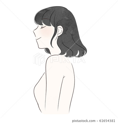 Profile woman Profile woman 61654381