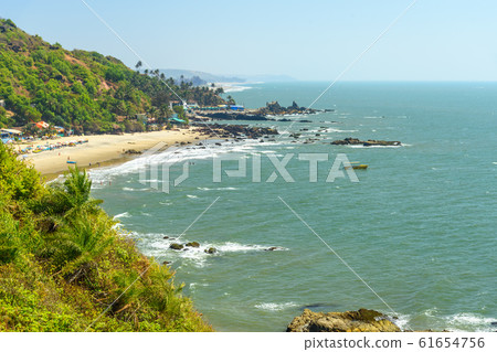 View of Kalacha Beach in north Goa. India View of Kalacha Beach in north Goa. India 61654756