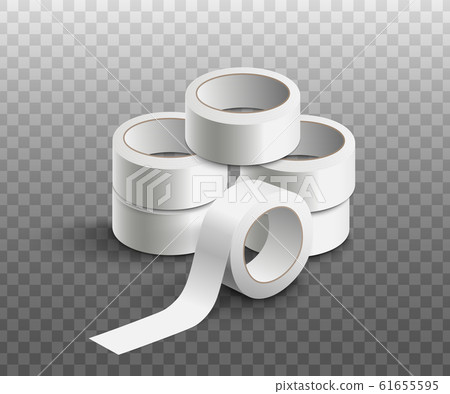 Download Pile Of Scotch Tape Rolls Realistic Vector Stock Illustration 61655595 Pixta PSD Mockup Templates