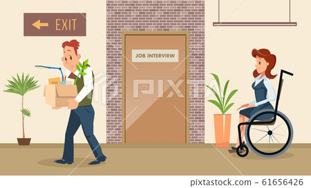 Disabled People Employment Equal Rights Vector Disabled People Employment Equal Rights Vector 61656426