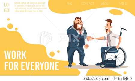 Job Search Online Service Flat Vector Webpage Job Search Online Service Flat Vector Webpage 61656460